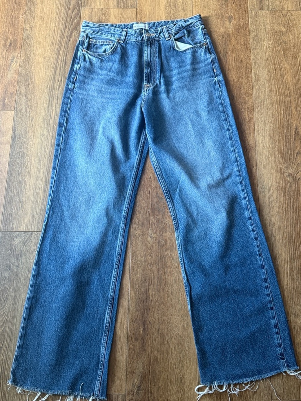 ZARA Wrangler Women Dark Blue Bootcut Jeans